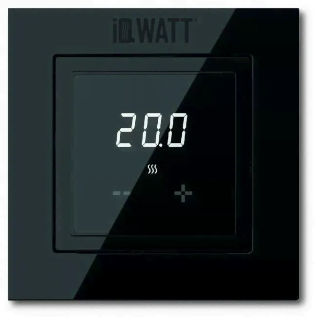 Электронный термостат с WIFI, IQ THERMOSTAT D, черный